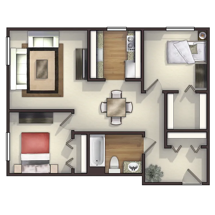 Floor plan Plan D