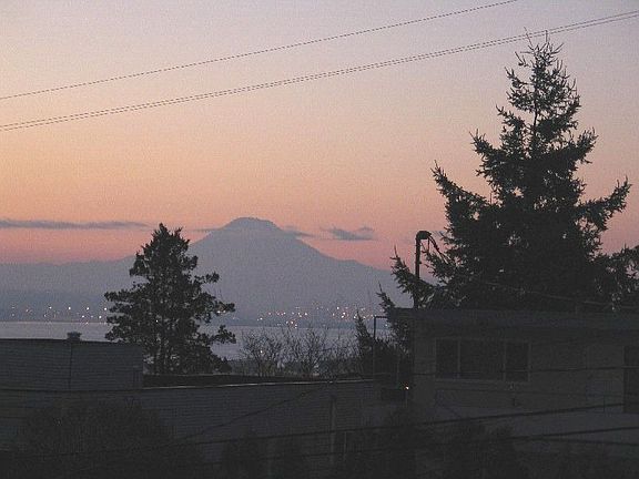 Mt. Rainier and Elliot Bay view.