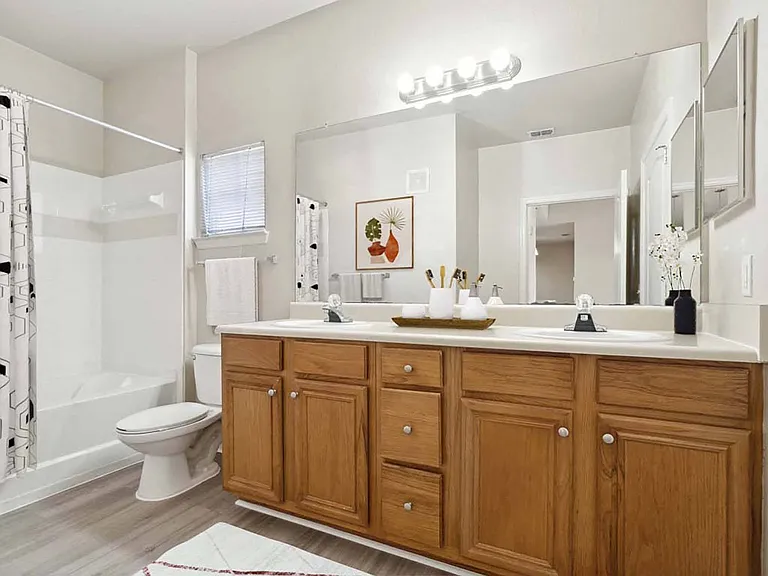 Bathroom with double sink