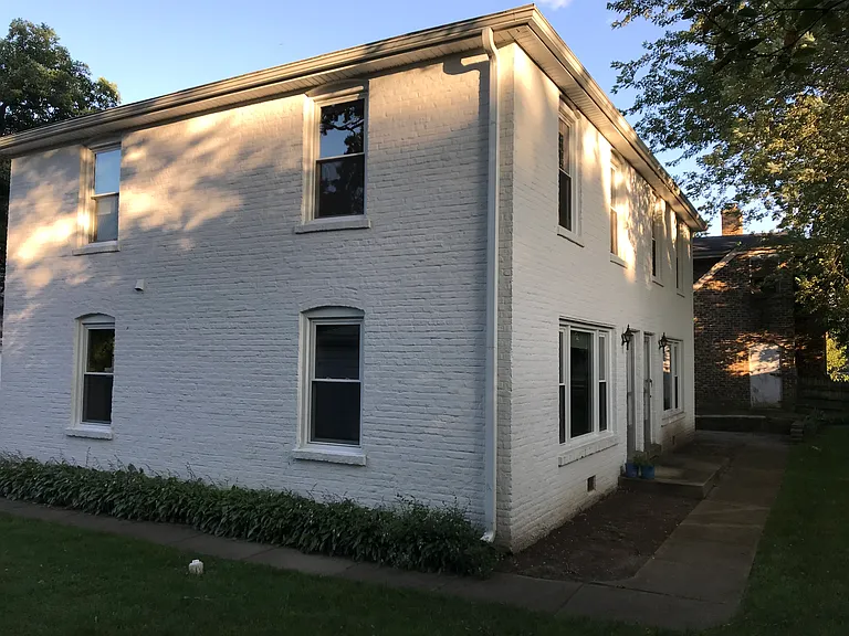 nice yard with patio out back