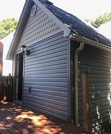 Back with attached deck