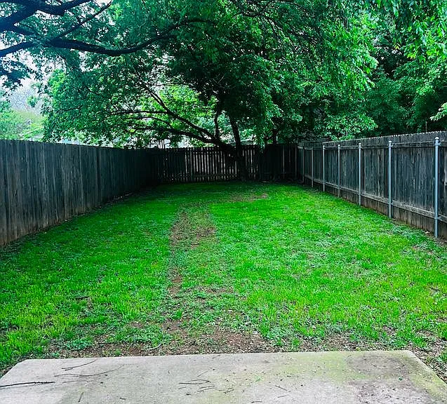 Nice large yard with privacy fence