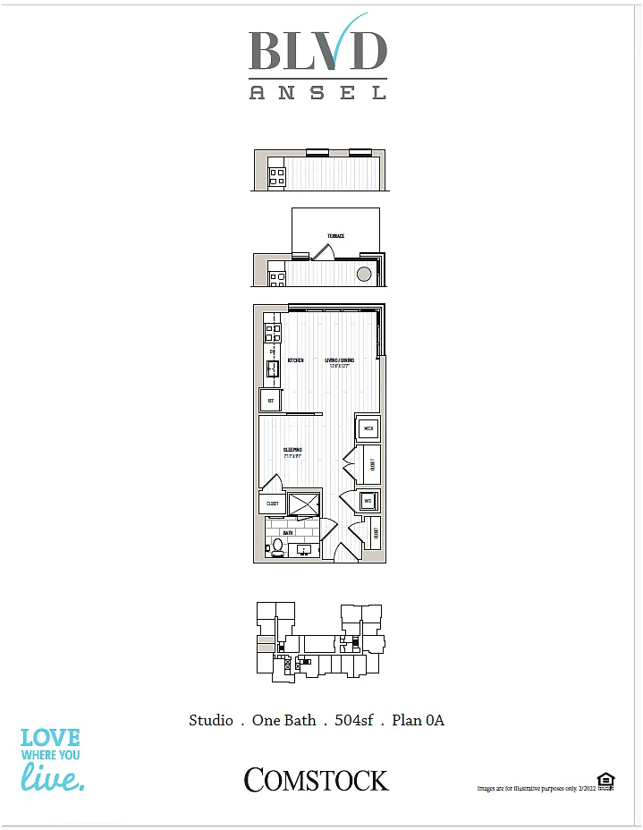 Floor plan Studio-0A