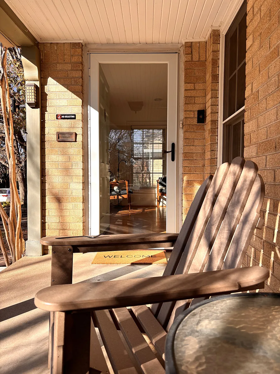 Spacious porch looking in front door - 2825 Willing Ave