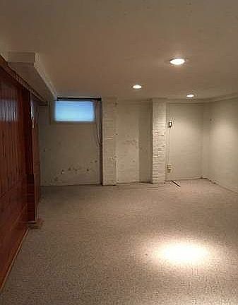 View of basement room from another direction