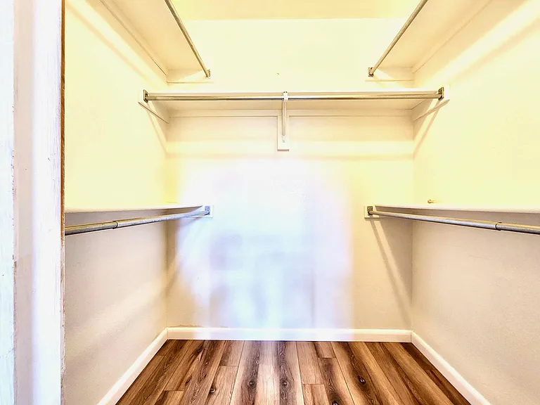 Walk in closet master bedroom