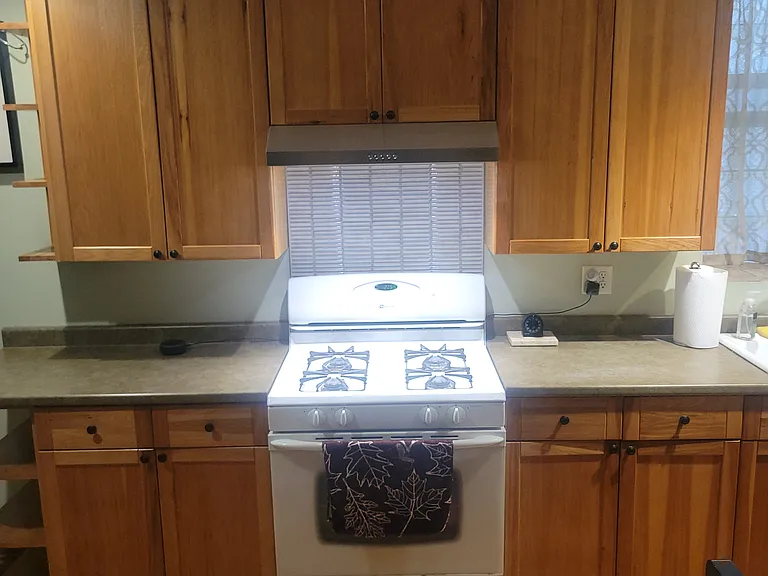 Brand new kitchen vent and backsplash