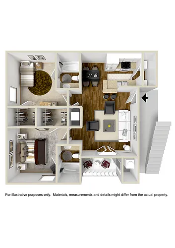 Floor plan Two Bedroom