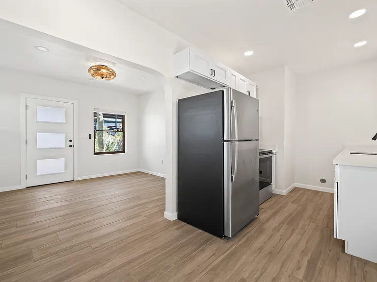 Kitchen overlooking the Living Room