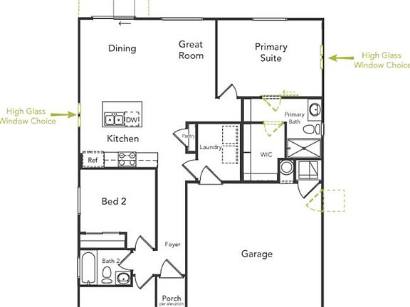 This is the Dahlia Floorplan. Options and upgrades may vary.
