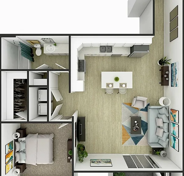 The Ridge | 1 Bed 1 Bath | 908 sq ft | Summit on Boulder Apartments in Henderson The Ridge | 1 Bed 1 Bath | 908 sq ft | Summit on Boulder Apartments in Henderson