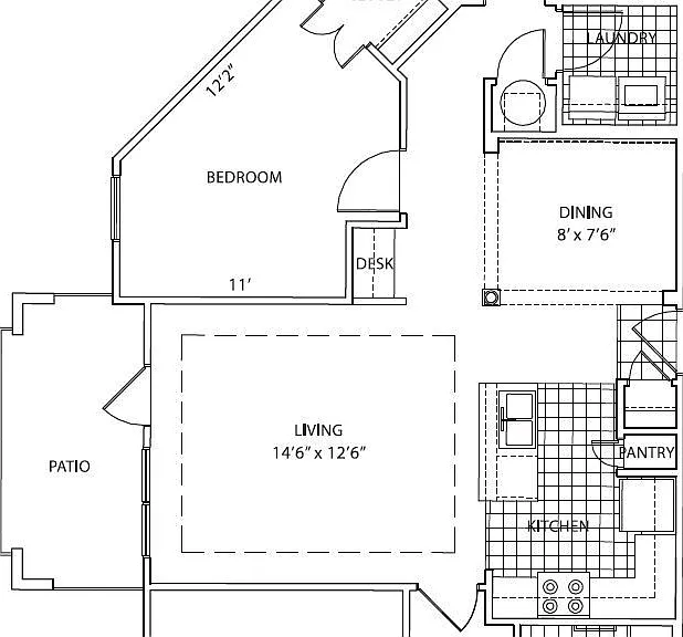 Plan 7 floor plan Avana Uptown