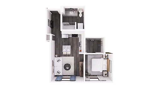 Floor plan 1X1 A