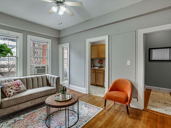 One-bedroom living (staged)