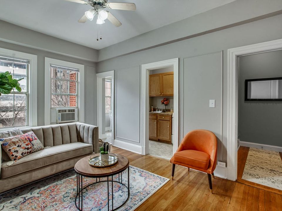 One-bedroom living (staged)