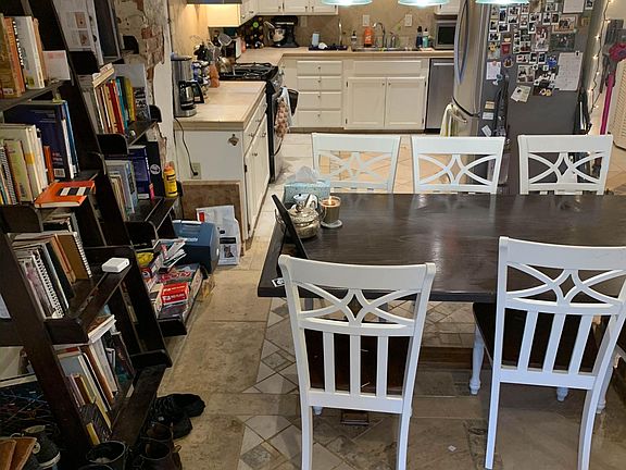 Dining area and kitchen
