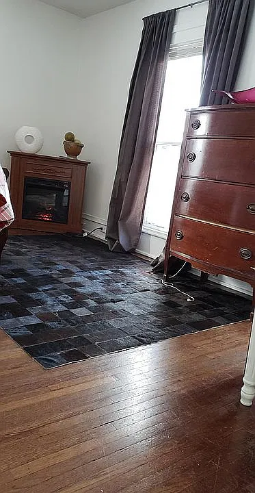 Master Bedroom with Fireplace on.