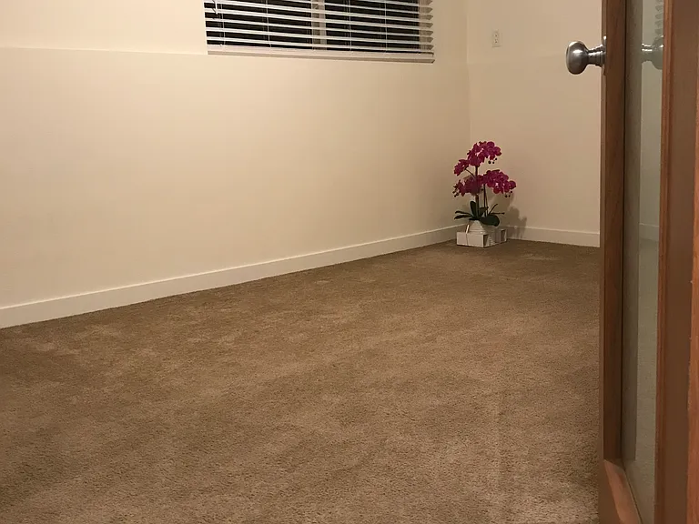 MASTER BEDROOM WITH FRENCH DOORS FOR EASY MOVE IN.