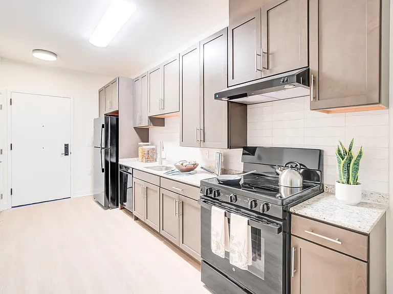 Large Open Kitchen- A 1BR-H ANSI Accessible Floor Plan