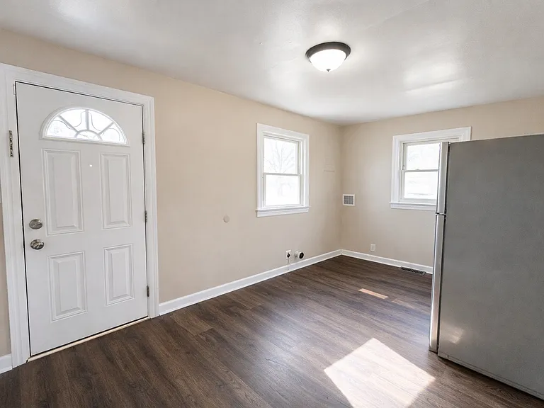 Kitchen with access to carport