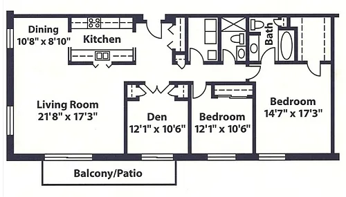 Floor plan 3 Bedroom