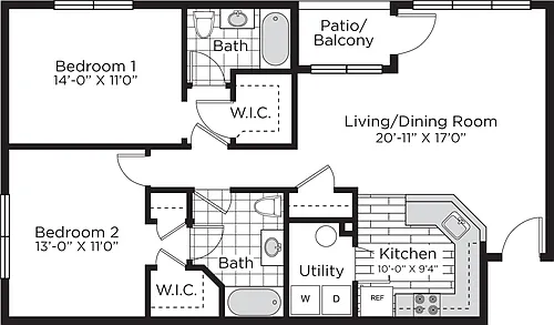 Floor plan The Carlton