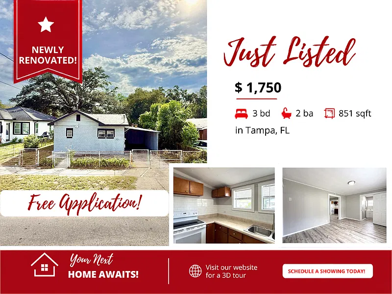 3 bed, 2.0 bath, 851 sqft, $1,750 — Photo 1