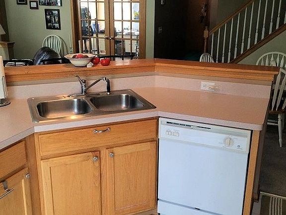 Kitchen with Den view