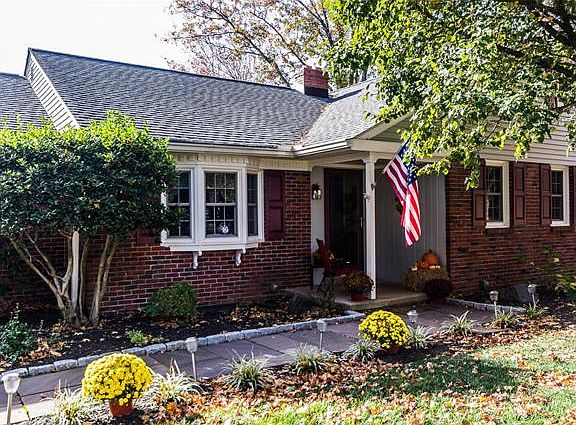 Charming flagstone walk and front porch