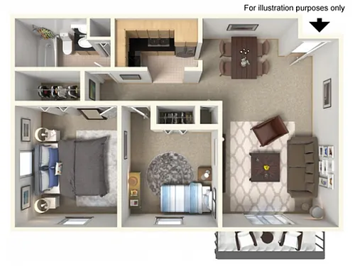 Floor plan 2 Bedroom