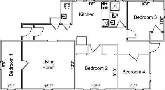 Main Floorplan For 520 W. Johnson St. #1