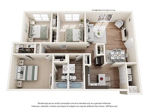 Floor plan Van Buren