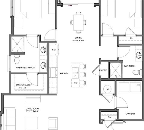Floor Plan - Building 1600 - 3rd and 4th Floor layout