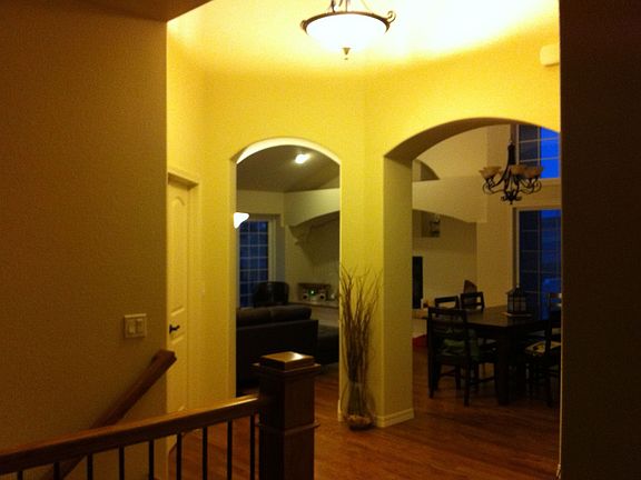 View from entryway landing