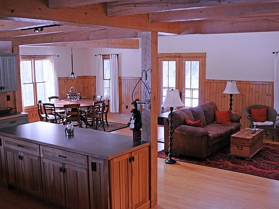 Kitchen and family room
