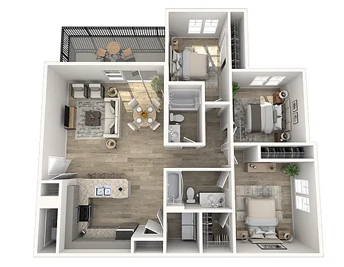 Floor plan 3X2-1186