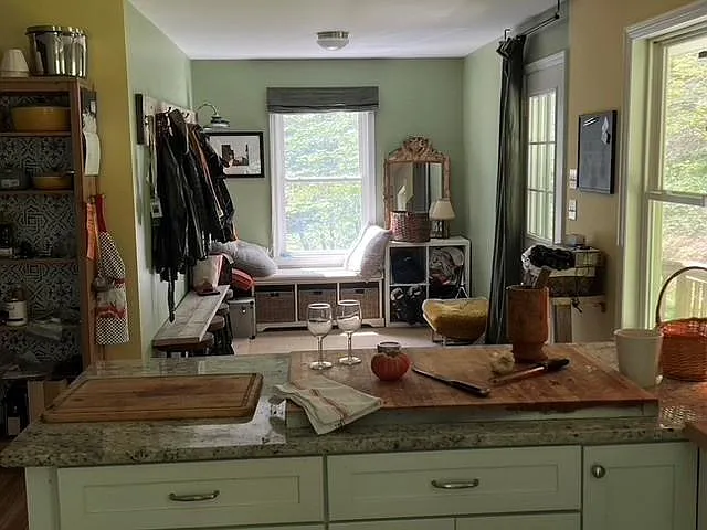 Kitchen looking into Mudroom
