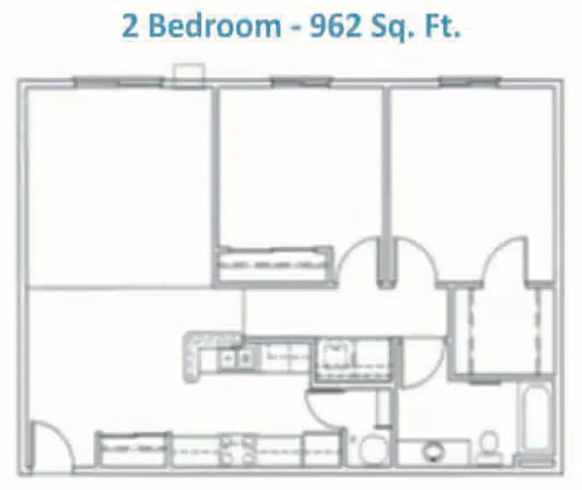 Floor plan 2 bed