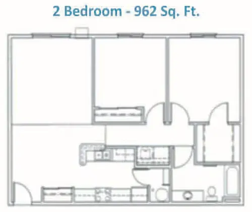 Floor plan 2 bed