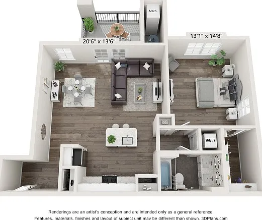 The Reserve on East 1 Bedroom The Reserve on East 1 Bedroom