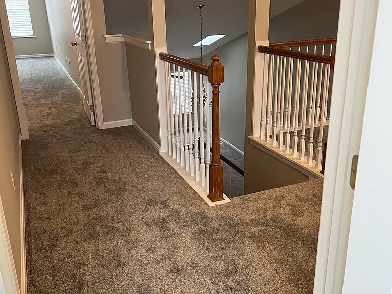 Upstairs hallway to master bedroom.