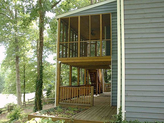 Enjoy the view from the multi-level porch.