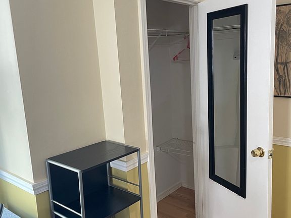Storage closet in the bedroom