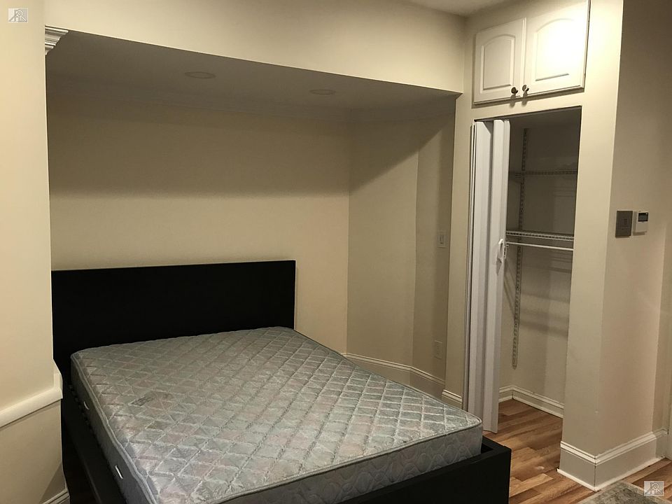 Great place for bed with dimming lights over bed.