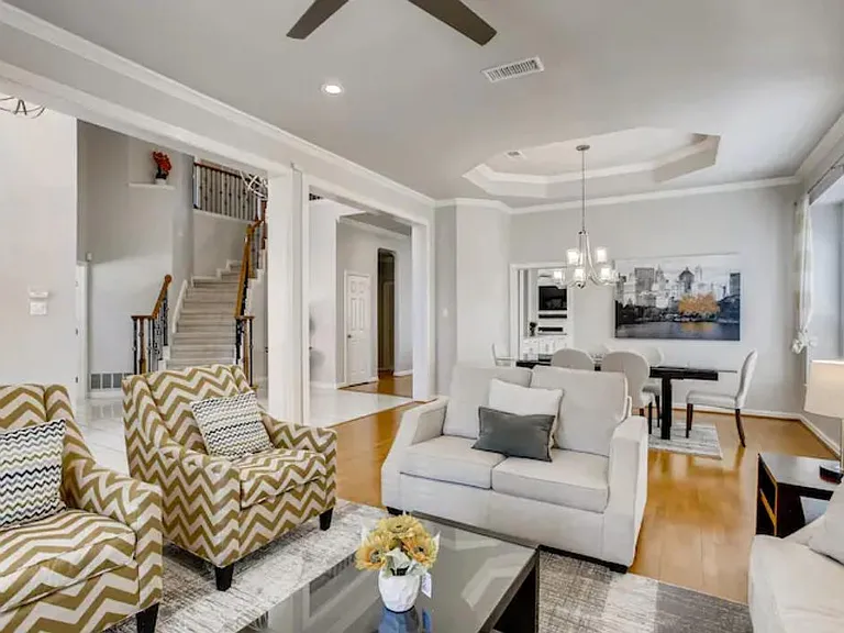 Sitting room area in the front of the house to catch up with family and friends