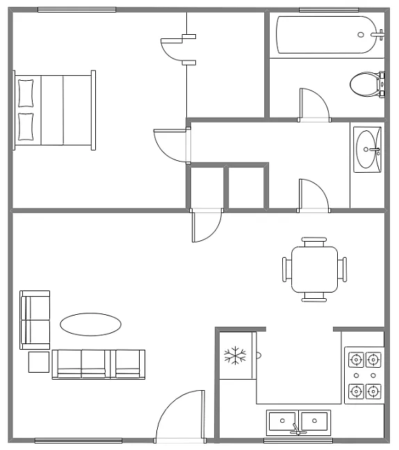 Floor plan 1/1.00