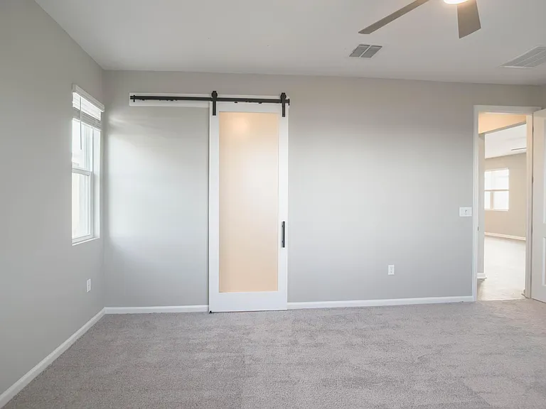 Barn Doors to Main Bathroom