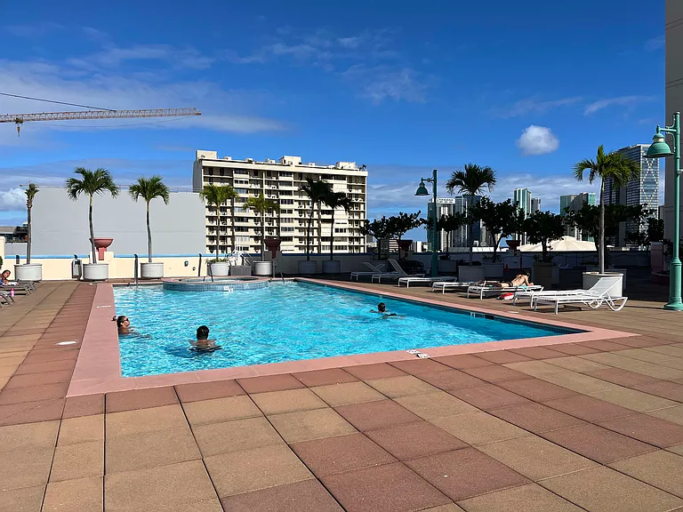 Common pool and hot tub.