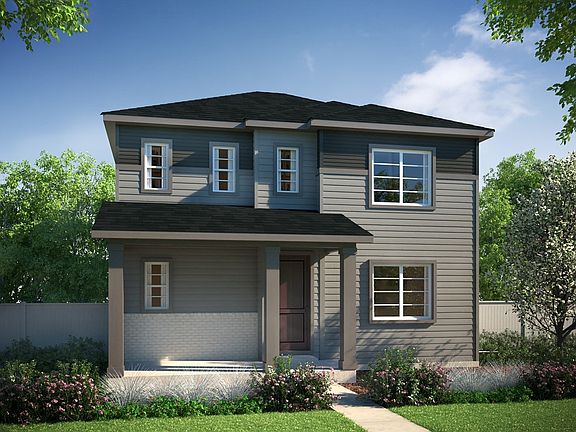 Residence 3203 Elevation B - Brick Modern Contemporary