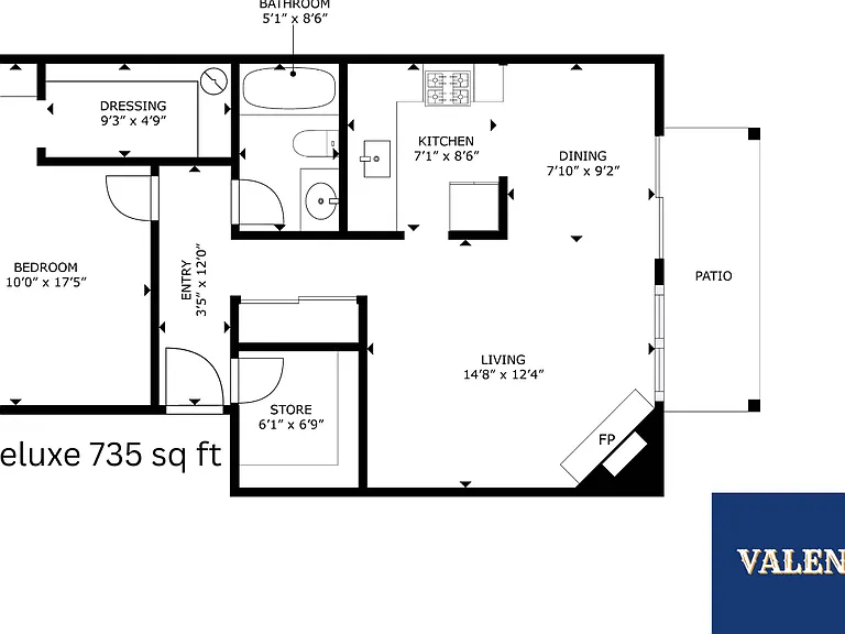 1x1 Deluxe l 735 sq ft l Valencia 1x1 Deluxe l 735 sq ft l Valencia